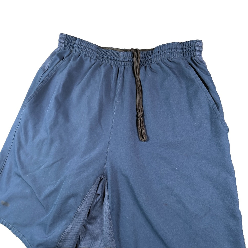 Nike Team Shorts Men S Navy Blue Embroidered Swoosh Logo Pockets